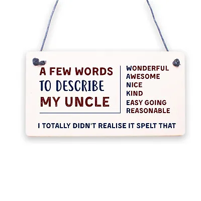 FUNNY Uncle Gifts Quirky Gifts For Uncle Fathers Day Gift For Uncle Gift For Him • £3.95