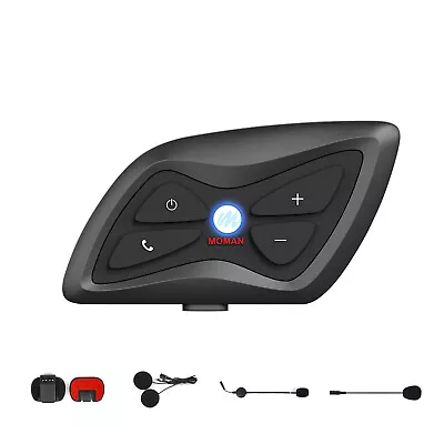 Single Pack Moman H1 Wireless Helmet Headset Intercom For Dirt Bike Motorcycle • $42.99