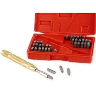 39 Piece Steel Metal Automatic Hand Letter And Number ID Stamping Punch Tool Kit • $32.99