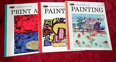 Vintage Whitman Creative Art Books Lot Of 3 - 1 2 And 3 • $4