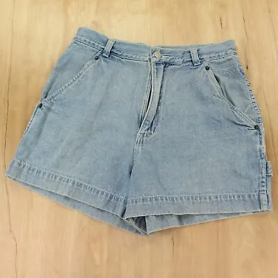 Vtg 90s DENIM SUPPLY COMPANY Hi Rise Carpenter Jeans Shorts Sz 8 / 28  Wide Leg  • $15.99