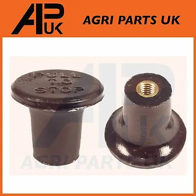 Black Stop Cable Knob Nob For Massey Ferguson 35 65 FE35 TEF 20 165 240 Tractor • £4.20