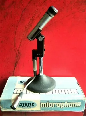 Vintage 1960s Astatic 810-S Dynamic Cardioid Microphone W Extras Shure 545S 545 • $125