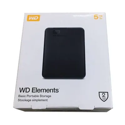 Western Digital 5TB WD Elements Portable USB 3.0 External Hard Drive HDD • $231.95