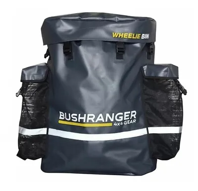 Bushranger Wheelie Bin Camping Garbage 67 Litre Recovery Rear Wheel Bag 4WD • $94