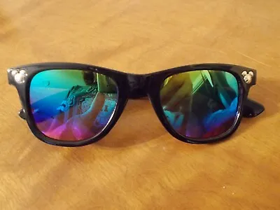 Disney Parks Mickey Mouse Icon Black Wayfarer Sunglasses Size Adults • $16.99