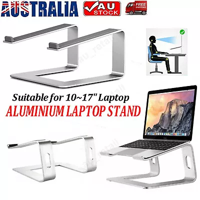 $24.18 • Buy Portable Laptop Stand Aluminium Ergonomic Tray Holder Cooling Riser Desk Table
