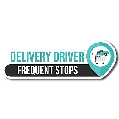 Magnet Me Up Black And Blue Frequent Stops Delivery Driver Magnet Decal 8x3 In • $7.99