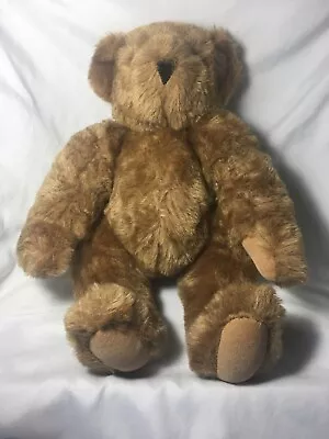 Authentic Vermont Teddy Bear Handmade In Vermont Brown Paws Jointed 15” • $10