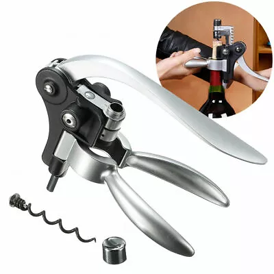 Rabbit Style Corkscrew Wine Bottle Lever Opener Foil Cutter Open Tool Corkscrews • $29.24