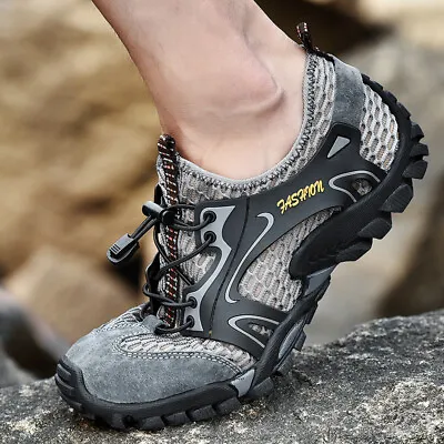 Men's Quick Dry Water Sneaker Hiking Climbing Wading Comfortable Casual Shoes US • $30.99