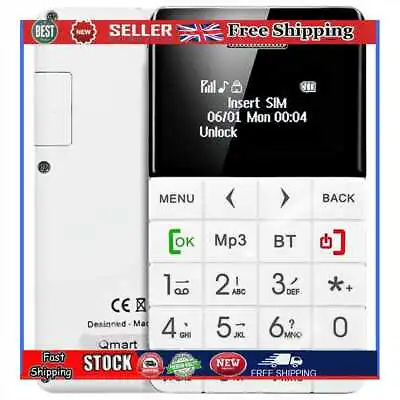 £27.24 • Buy QMART Q5 Card Phone 0.96 Inch OLED Screen Elder People Mobile Phone White