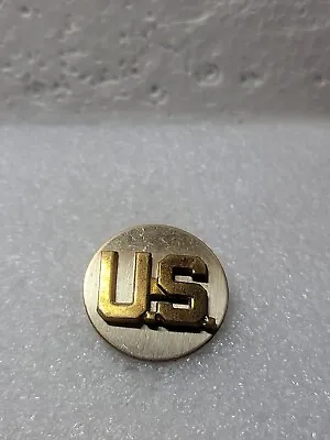 US Military WWII Shoulder Lapel Pin Brass Disassembles Vintage Clutch Backs • $13.59