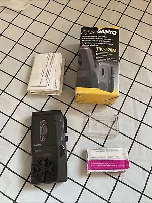 £29.99 • Buy Sanyo TRC-520M Talk Book MicroCassette Voice Recorder Dictaphone With 2 Tapes