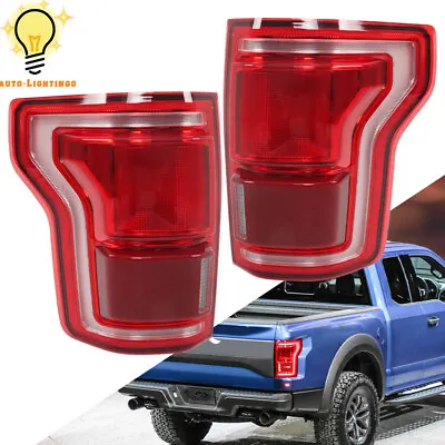 For Ford F-150 2015-2017 Left&Right Tail Light LED W/ Blind Spot  Tail Lamp Pair • $373.36