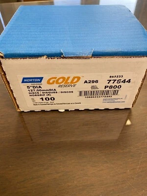 Not 3m 800 Grit Sand Paper Norton Gold 5  Disc 800 Grit Sanding Disc  • $29.99