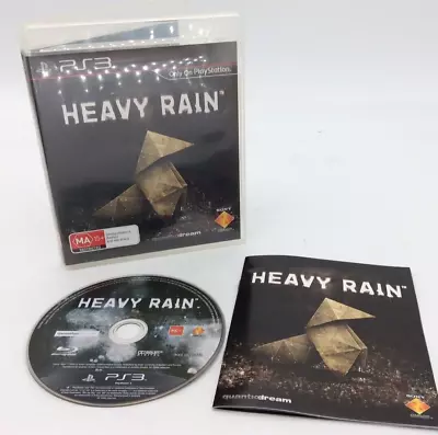 HEAVY RAIN PS3 Game Manual Inc. Playstation 3 PAL • $11