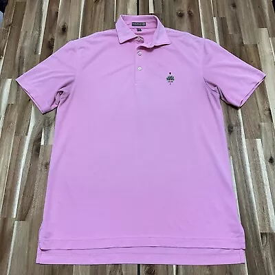 Peter Millar Polo Shirt Mens Small Pink Summer Comfort Merion Golf Course • $59.95