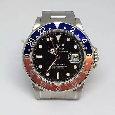 1987 Rolex GMT Master Pepsi Vintage Watch 16700 Factory Original As Is • $15650