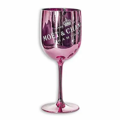 Moet & Chandon Champagne Glasses Flutes Pink Ice Imperial Acrylic • £6.99