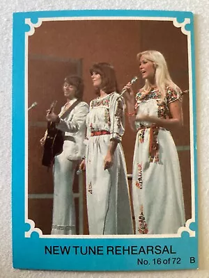 1976 SCANLENS ABBA TRADING CARD No.16 COLOUR BACK NEAR MINT • $7