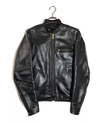 Vanson Riders Leather Single Jacket 34 US Size Black Men's • $389