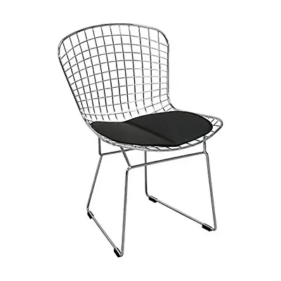 Mod Made Mid Century Modern Chrome Wire Dining Side Chair For Dining Room Kitche • $131.26