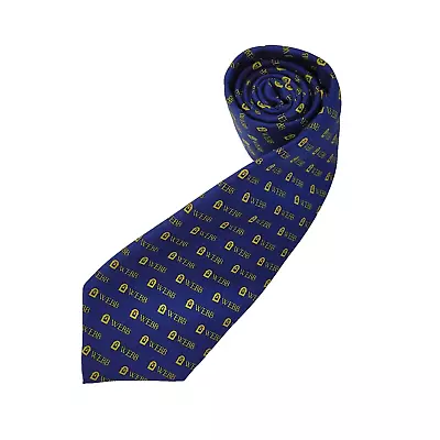 Vineyard Vines Custom Collection Webb Tie Mens Necktie Blue Gold All Over Print • $24.88