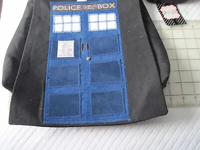 Doctor Who TARDIS Police Box Shoulder Bag By Polly Z Laptop Bag 2 Pockets Purse • £19.27