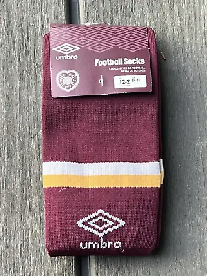 Hearts  - Official Match Day Socks - Size (boys 12-2) - Bnwt • £8.09