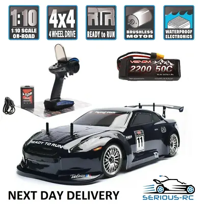 FAST 4WD RC Car 2.4G Remote Control Toys High Speed Car On-Road Touring *54MPH*! • £258.99