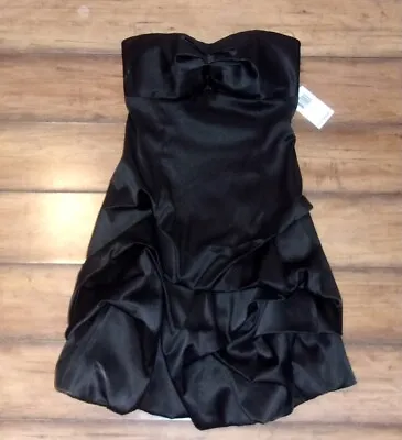 TEEZE ME ~ New! NWT Junior's 3 ~ Black Strapless MINI BUBBLE Party Dress 0013 • $19.99