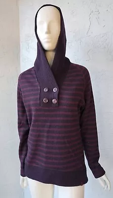 Mountain Hardwear Womens Wool Blend Striped Sevina Hoody Pullover Sweater Medium • $32