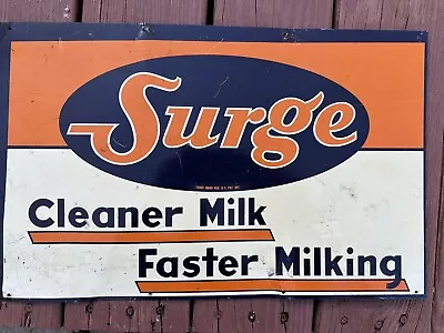 Surge Cleaner Milk Faster Milking Tin Sign • $69.99