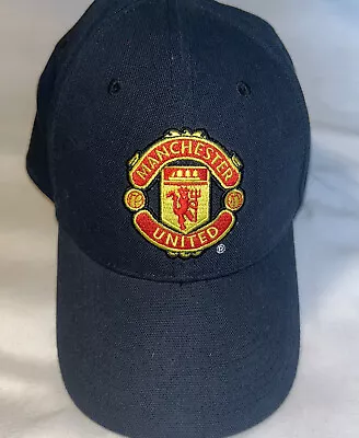Nike Manchester United Soccer Club H86 Heritage 86 Hat Cap Strap Back Black • $22.99