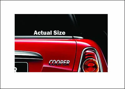 Actual Size Decal / Sticker - Mini Cooper Fiat Smart Car • $2.99