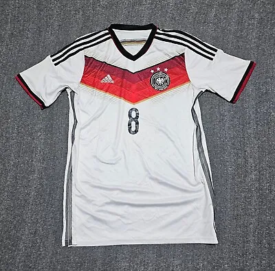 Adidas Germany 2014 2015 Home Jersey G87445 Size Large #8 Mesut Ozil Midfielder • $69.95