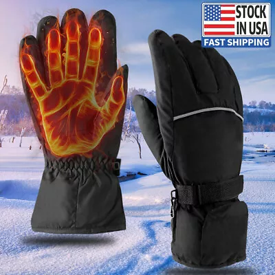 Winter-Warm Rechargeable Electric Battery Heated Gloves For Motorcycle-Outdoor • $20.69