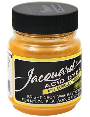 Jacquard Acid Dyes .5oz-Flourescent Yellow JAC-640 • £11.60