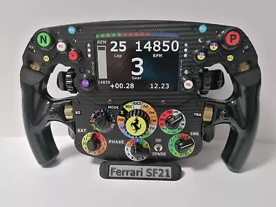 Charles Leclerc_Carlos Sainz FULL SIZE Replica SF21 Steering Wheel_F1_Ferrari • £250