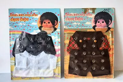 2 Vintage Sekiguchi BELGIUM (DUTCH/FRENCH) MONCHHICHI CHOU CHOU OUTFIT Small NOS • $59.99