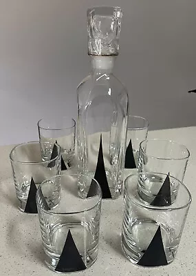 7pcs MCM M Lineadecor Glass Set Liquor Whiskey Wine Bottle Carafe Glass Gifts • $35