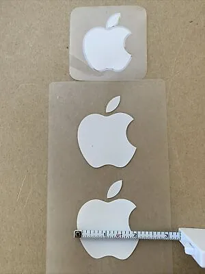 3- Authentic Apple White Logo Sticker Decal  IPhone IPad • $2