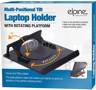 Laptop Holder Notebook Tray Cooling Swivel 360° Riser Platform Adjustable Stand • £8.99