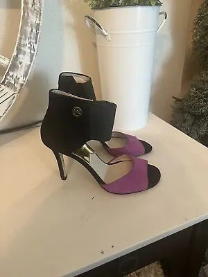 Michael Kors Sivian Bootie Suede Pomegranate Heels Stilettos Size 6 • $49