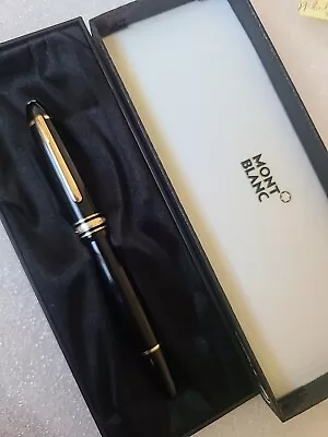 Vintag Montblanc Meisterstuck 162 Black Rollerball Pen Gold Trim With Box Nice • $345