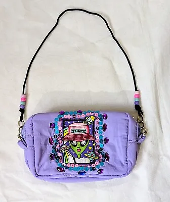 Kawaii Alien Mini Handbag Purse Bag 16cm Womens Girls Harajuku Fashion Purple • £12