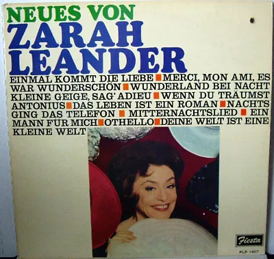 Neues Von Zarah Leander LP Record Zarah Leander Vinyl 33 RPM • $8.79