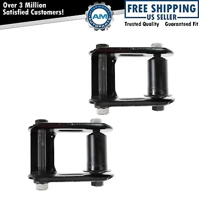 Leaf Spring Shackle Rear LH & RH Pair Set For Chevy Blazer S10 GMC Jimmy S15 • $36.73