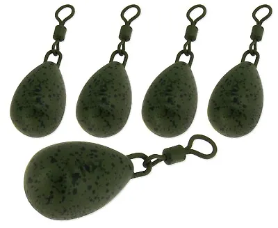 Carp Fishing Leads Coarse Pear Bombs & Swivels Weights 1.25oz To 1.5oz - 3oz X10 • £8.29